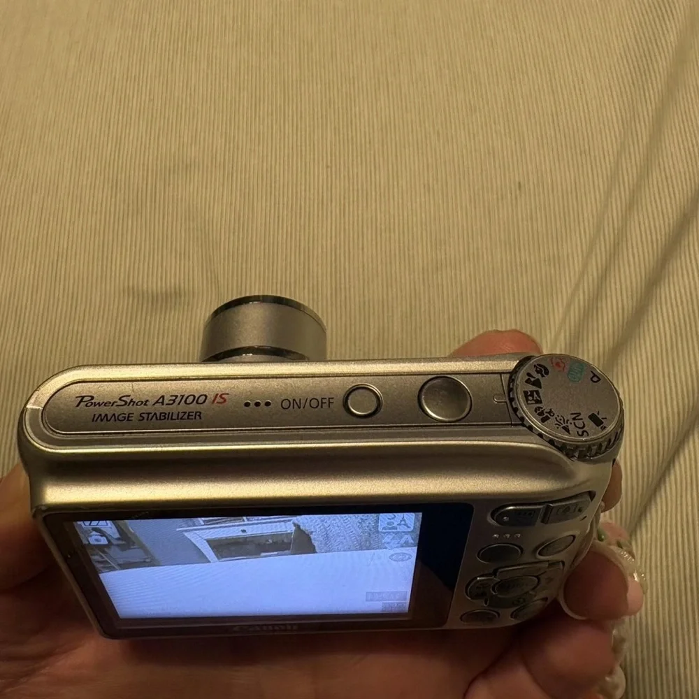 Canon Gray Digital Camera with Black Accents